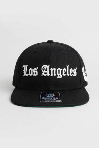 Boné Compton Aba Reta Los Angeles California Preto
