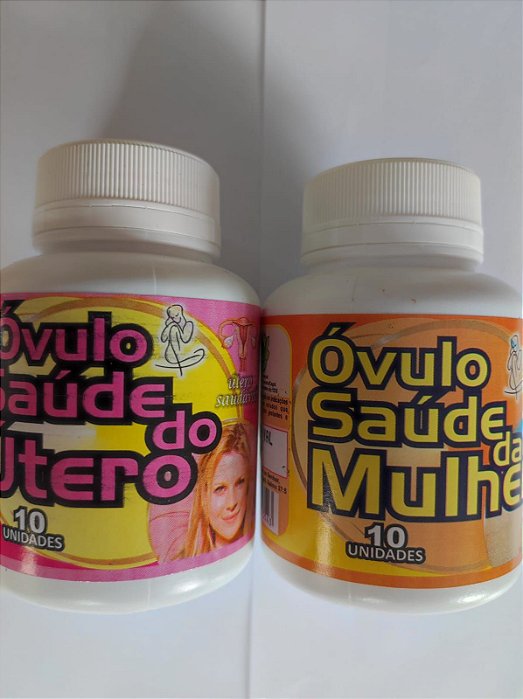 KIT 02 FRASCO ÓVULO DO UTERO E DA MULHER