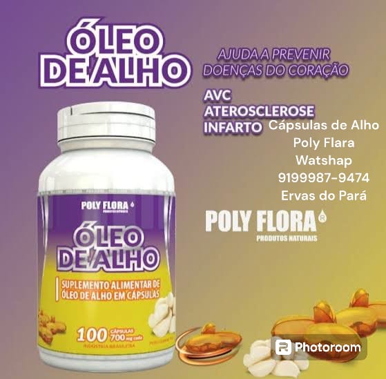 CAPSULA DE ÓLEO DE ALHO 02 FRASCO