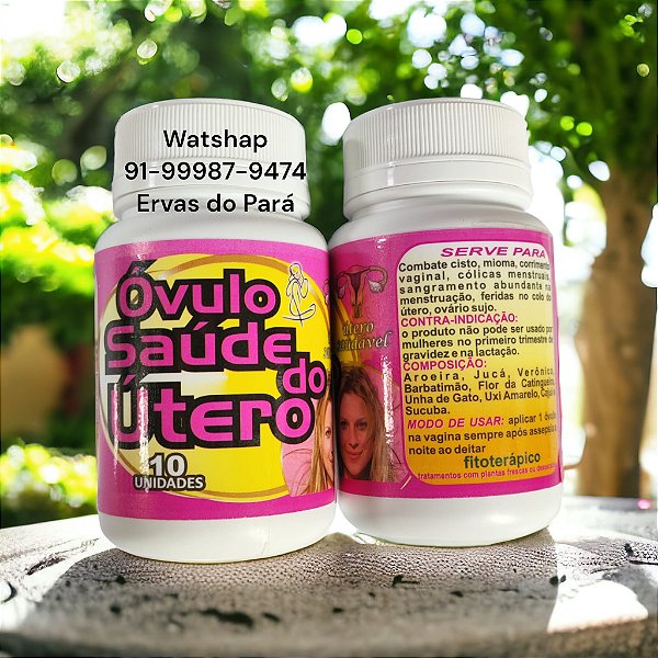 ÓVULOS DO ÚTERO 02 FRASCO