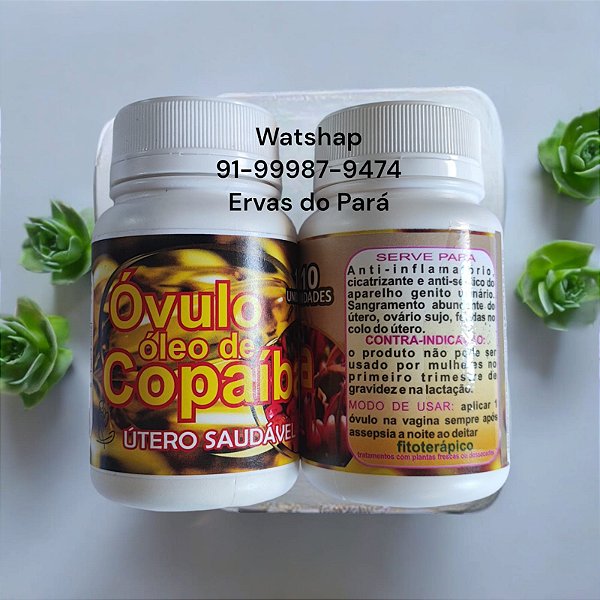 Ovulos de Copaiba KIT 02 Frasco