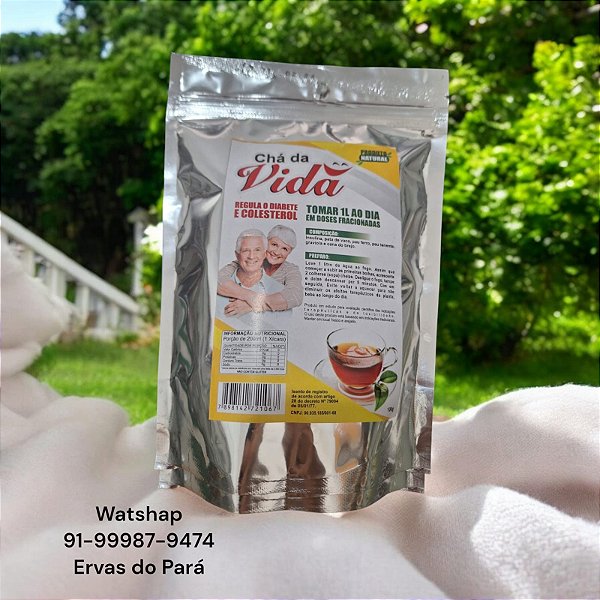 Chá da Vida Regula o Diabete e Colesterol 100 Gramas