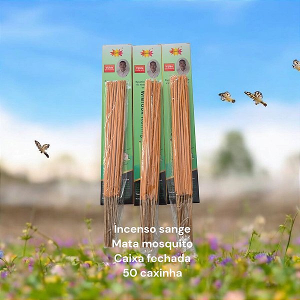 Incenso Sange mata Muriçoca /Dengue produto 50 caixas
