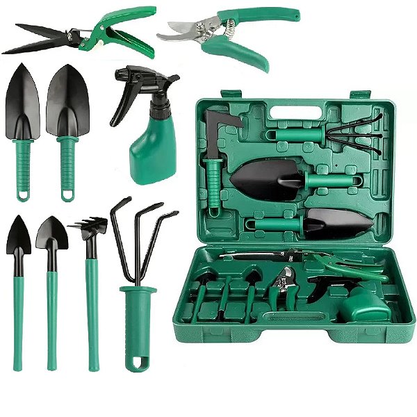 Kit Ferramentas Jardinagem 10 peças
