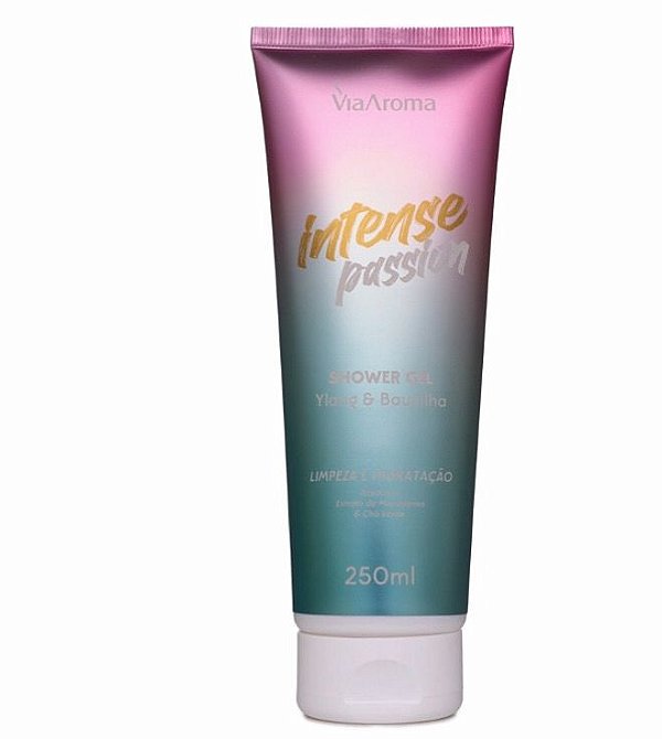 Shower Gel Desodorante Intense Passion Via Aroma - 250ml