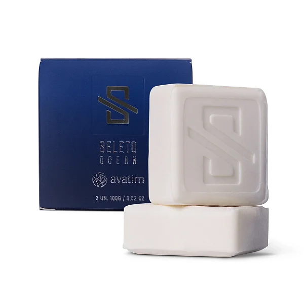 Sabonete em Barra 2 em 1 Seleto Ocean 100g (Cx. com 2 unid.)