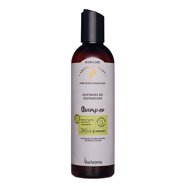 Shampoo  Aromatherapy Via Aroma  com Óleos Essenciais - 240ml