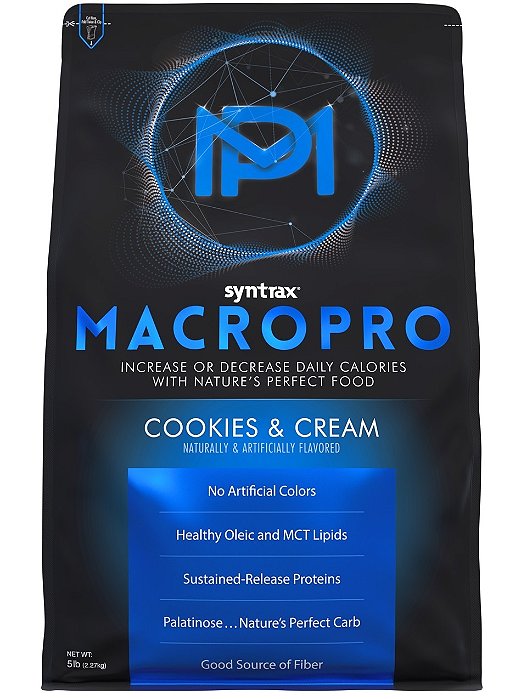 Macro Pro Syntrax - Cookies & Cream 2.270g - IMPORTADO