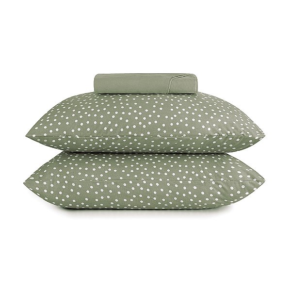Jogo de Cama Queen 3 peças Altenburg Malha Fio Penteado Bits Verde