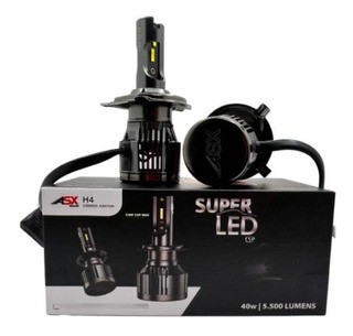 Super Led Asx 40w 5500 Lumens Lançamento H4, H7, H11, H11,HB3/HB4,H27,H3,H16
