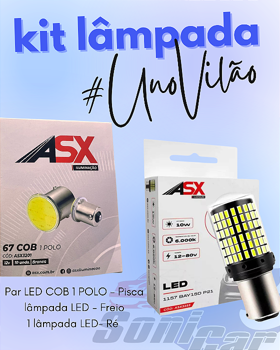 Kit  UNO Vilão Lanterna Traseira