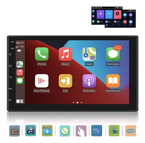 Multimídia Touch 7 Polegadas Android Auto Carplay Bluetooth wintech