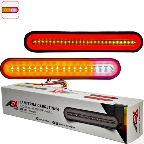 Par Lanterna Carretinha Sequencial Multifunçao - 12v