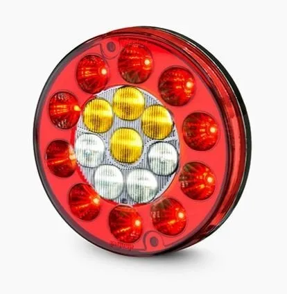 Lanterna Traseira Led Redonda Multifunção Bivolt