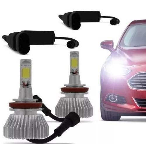 Kit Lâmpada Super Led 2d H1, H3, H11, HB4, H7, H27, H4   - 40w 8000k - E-tech - 3200 lumens Par