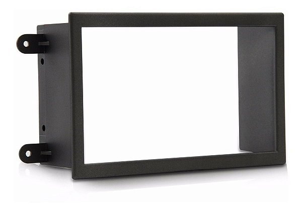 Moldura do Painel 2 Din Cobalt 11 a 17 Prisma 13 a 17 Onix Spin 12 a 17 Preto Encaixe Sob Medida