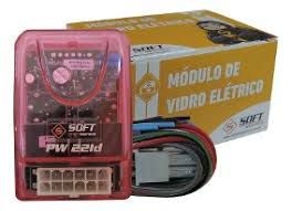 Módulo de Subida Vidro Elétrico Sensorizado Soft PW22LD Universal 2Portas Compatível Alarmes