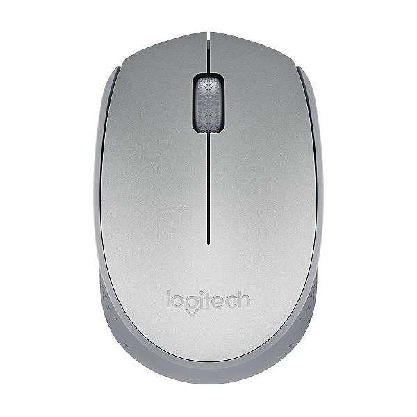 Mouse Sem Fio Logitech M170 Design Ambidestro Prata - 910-005334