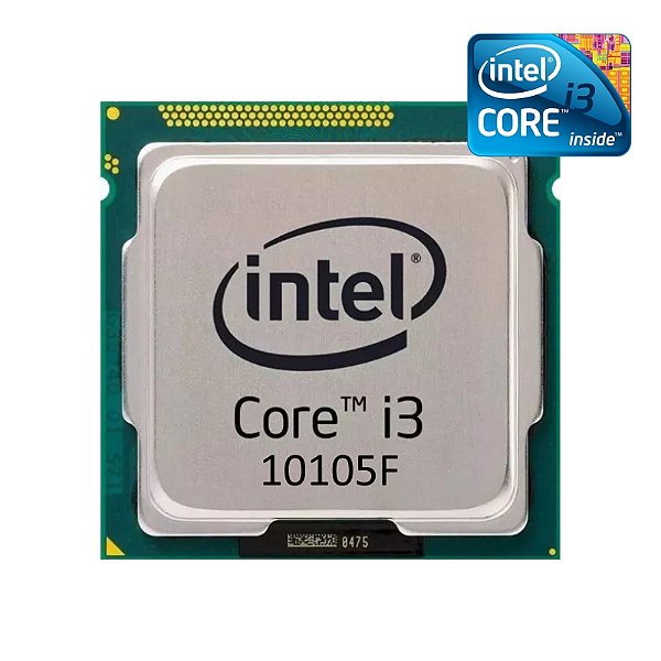 Processador Intel 10º Geração Core i3-10105F 4.4GHz (Sem Vídeo) LGA 1200 4-Cores 8-Threads - OEM