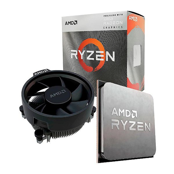 Processador AMD 4º Geração, Ryzen 5 4500 3.6GHz (Sem Vídeo) AM4 6-Cores 12-Threads - 100-100000644BOX