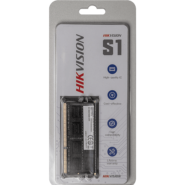 Memória para Notebook DDR3L Hikvision S1 8GB 1600Mhz  - HKED3082BAA2A0ZA1