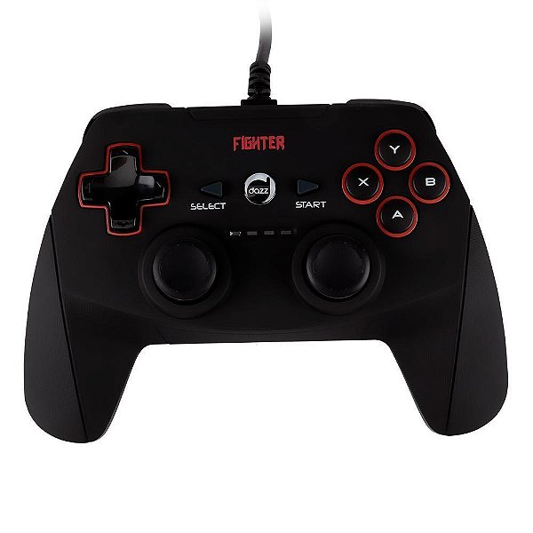 Controle para PC DAZZ Fighter Com Fio Double Shock - 623397
