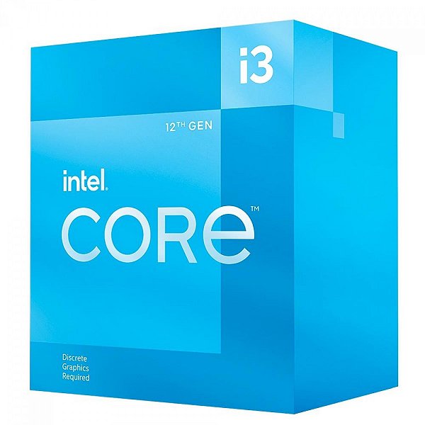 Processador Intel 12º Geração Core i3-12100F 4.3GHz Max Turbo (Sem Vídeo) LGA 1700 4-Cores 8-Threads - BX8071512100F