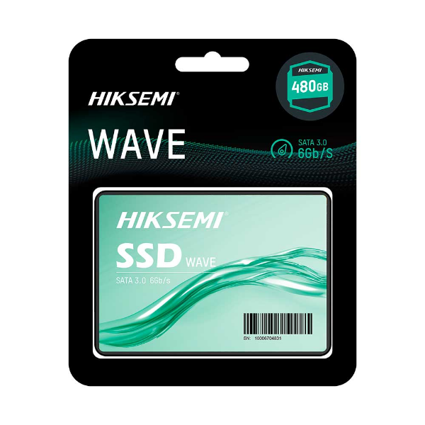 SSD Sata III 2,5" 480GB Hiksemi Wave 3D NAND Leitura 550MB/s e Gravação 470MB/s - HS-SSD-WAVE(S)/480G