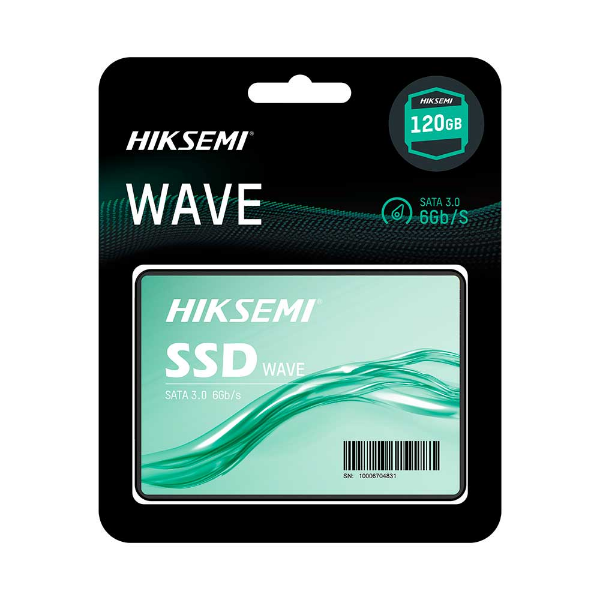 SSD Sata III 2,5" 120GB Hiksemi Wave 3D NAND Leitura 470MB/s e Gravação 350MB/s - HS-SSD-WAVE(S)/120G