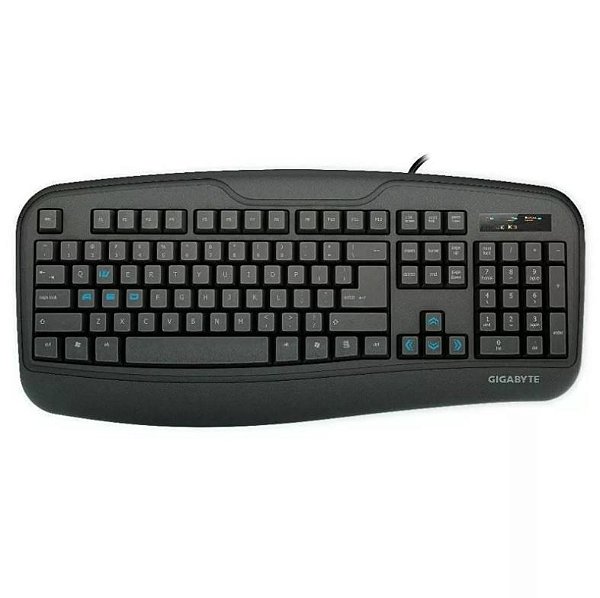 Teclado Gamer Gigabyte Force K3 com Apoio de Pulso ABNT2 Preto - GK-FORCE K3/BR