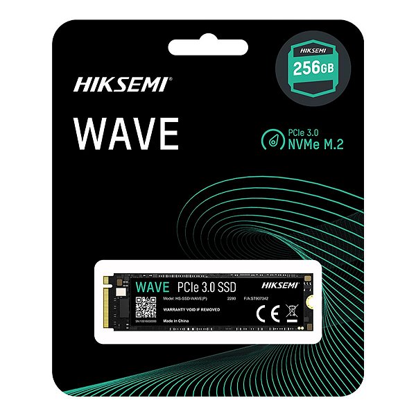 SSD M.2 NVMe 256GB Hiksemi Wave PRO 3D NAND PCIE 3.0 Leitura 3230MB/s e Gravação 1240MB/s - HS-SSD-WAVE PRO(P) 256G