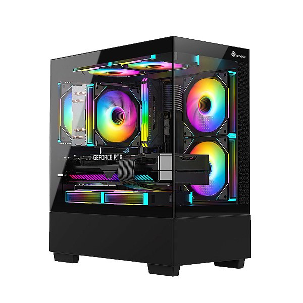 PC Gamer Kyrios AMD Ryzen 5 5500 (RX 580 8GB) 16GB DDR4 3200Mhz NVMe 256GB Fonte 500W 80+