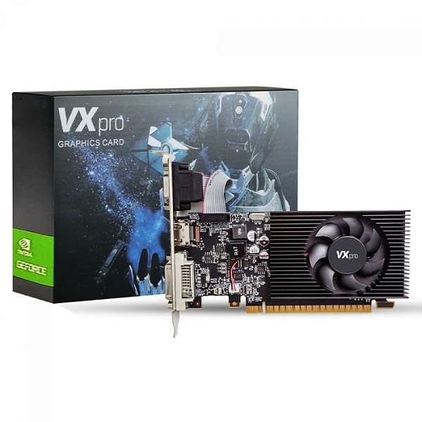 Placa de Vídeo Nvidia GT 210 1GB VX Pro 64Bits low Profile - VXG210LP-1GD3