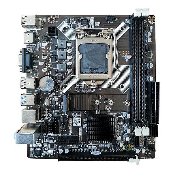 Placa Mãe Intel 4º Geração Bluecase H81 M.2 NVMe LGA 1150 DDR3 M-ATX USB 3.0 Lan Giga - BMBH81-D3HGU-M2