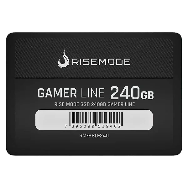SSD Sata III 2,5" 240GB Rise Mode Leitura 530MB/s e Gravação 520MB/s -RM-SSD-240