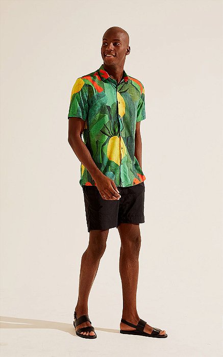 Camisa Manga Curta Floresta