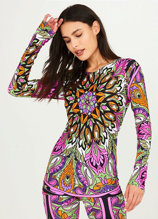Blusa Flora Vintage Scarf