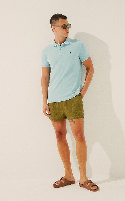 Camisa Polo Orquídea Lisa
