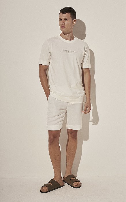 Camiseta Summer Waves Off White