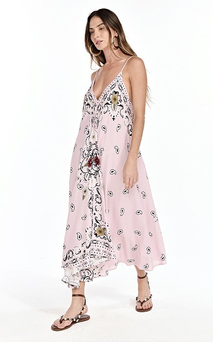Vestido Thalia Flowers Navajo