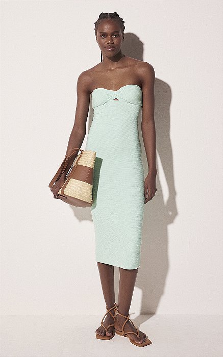 Vestido Midi Lagoa Verde