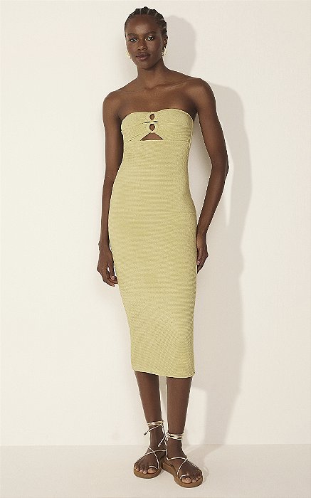 Vestido Midi Abrolhos Verde