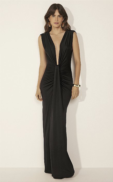 Vestido Longo Malta Preto