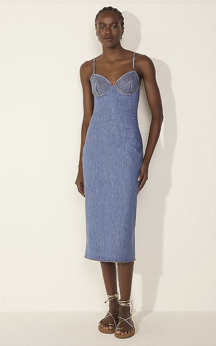 Vestido Midi Denim
