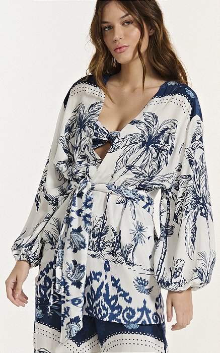 Kimono Zita Playa Blue