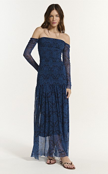 Vestido Wanessa Ikat Blues