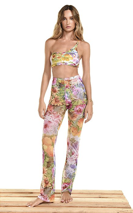 Calça Denise Jardim Aquarela