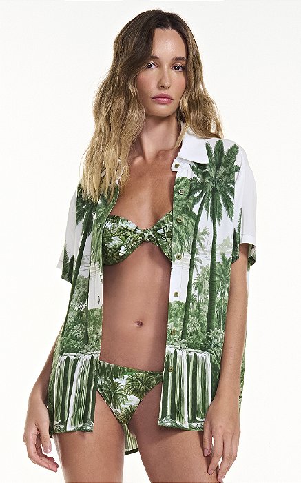 Camisa Square Toile Green