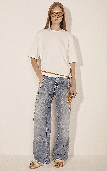 Camiseta Manga Curta Essência Off White