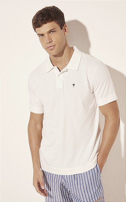 Camisa Polo Horta Off White